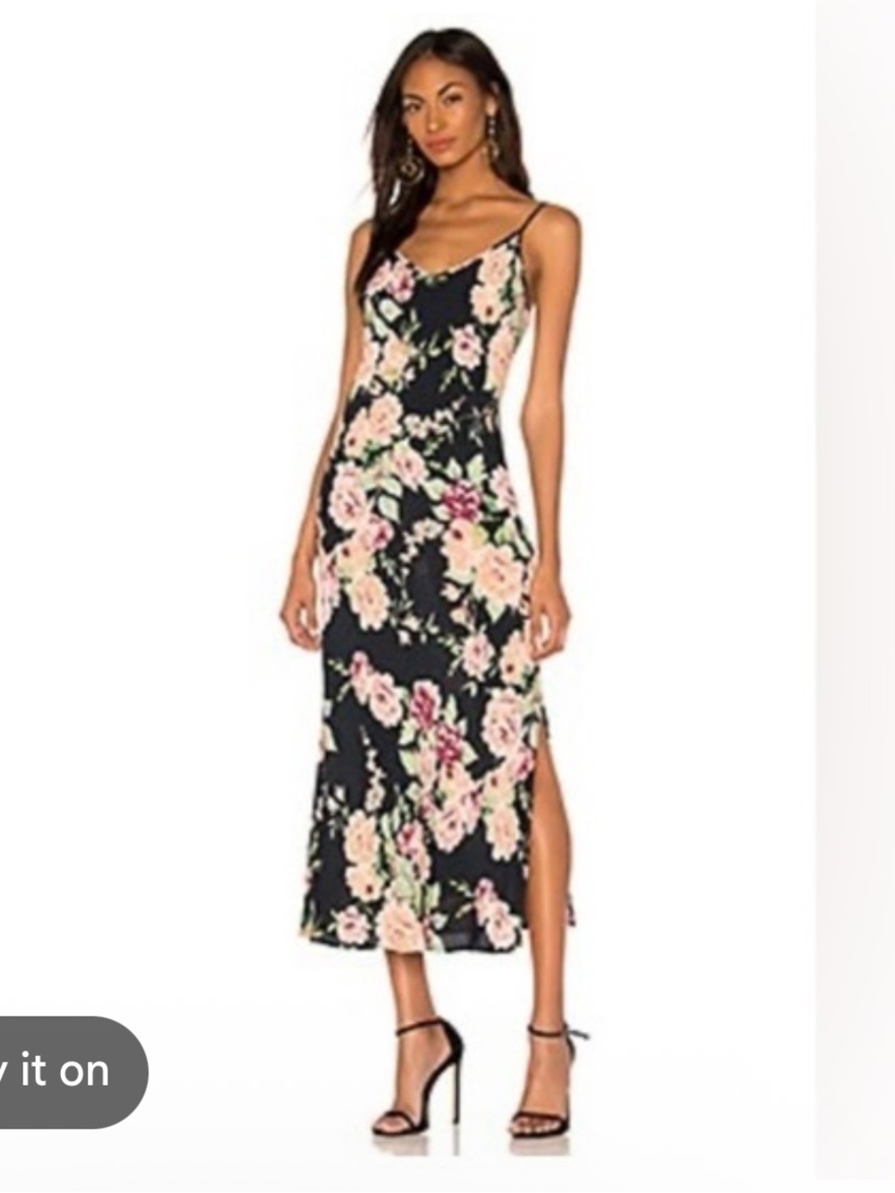 Yumi Kim Anthropologie Forbidden Forest After Midnight Floral Slip Dress Size XS